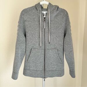 Helmut Lang Sponge Fleece Tape Zip Up Hoodie Grey S *READ*